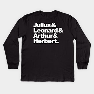 Julius & Leonard & Arthur & Herbert Kids Long Sleeve T-Shirt